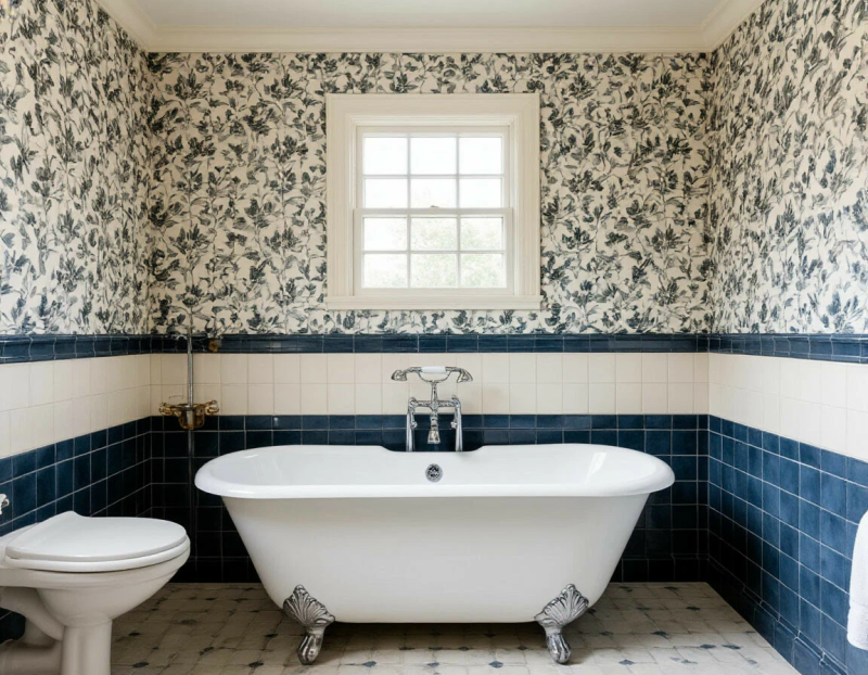 Как правильно комбинировать обои с другими материалами отделки